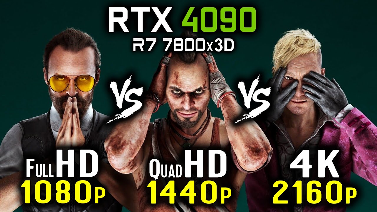 Far Cry 6 - 1080p vs 1440p vs 2160p - RTX 4090 - R7 7800x3D at Far Cry 6  Nexus - Mods and Community