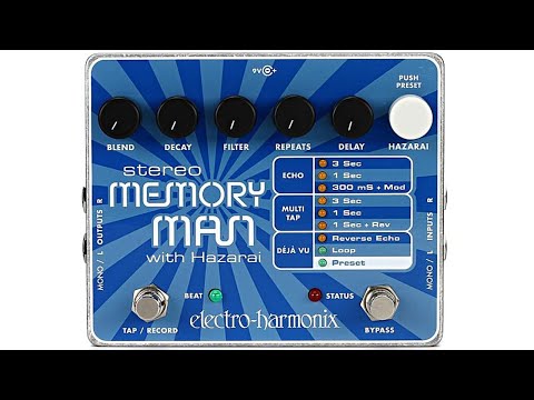 Electro Harmonix Stereo Memory Man with Hazarai | Full Demo