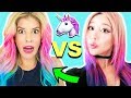 Dying My Hair! I Tried Following A Wengie DIY Unicorn Hair Tutorial! Easy and Simple