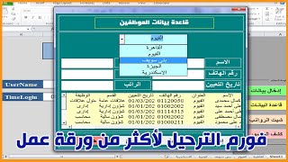 عمل يوزرفورم لترحيل البيانات إلى أكثر من ورقة عمل فى الاكسل Excel VBA