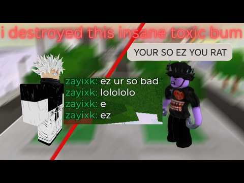 (JJS) I destroyed this insane toxic bum in jujutsu shenanigans