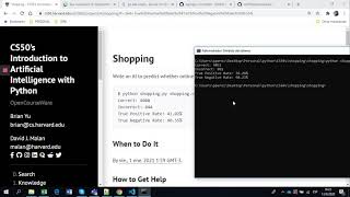 Project 4.a: shopping  - CS50’sIntroduction to Artificial Intelligence with Python