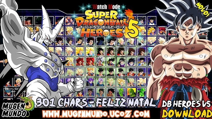 DRAGON BALL MULTIVERSE MUGEN EDITION (59 PERSONAGENS) - JOGO COM ROCK  PESADO! (DOWNLOAD) @MugenMundo 