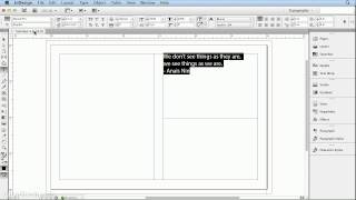 Celebrity Adobe Indesign CS6 Tutorial - 6  Creating and Formatting Text Profile