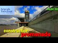 THE CONTINUATION OF THE CONSTRUCTION OF A NEW PROMENADE , BELGRADE WATERFRONT VIDEO FROM RIVER BANK