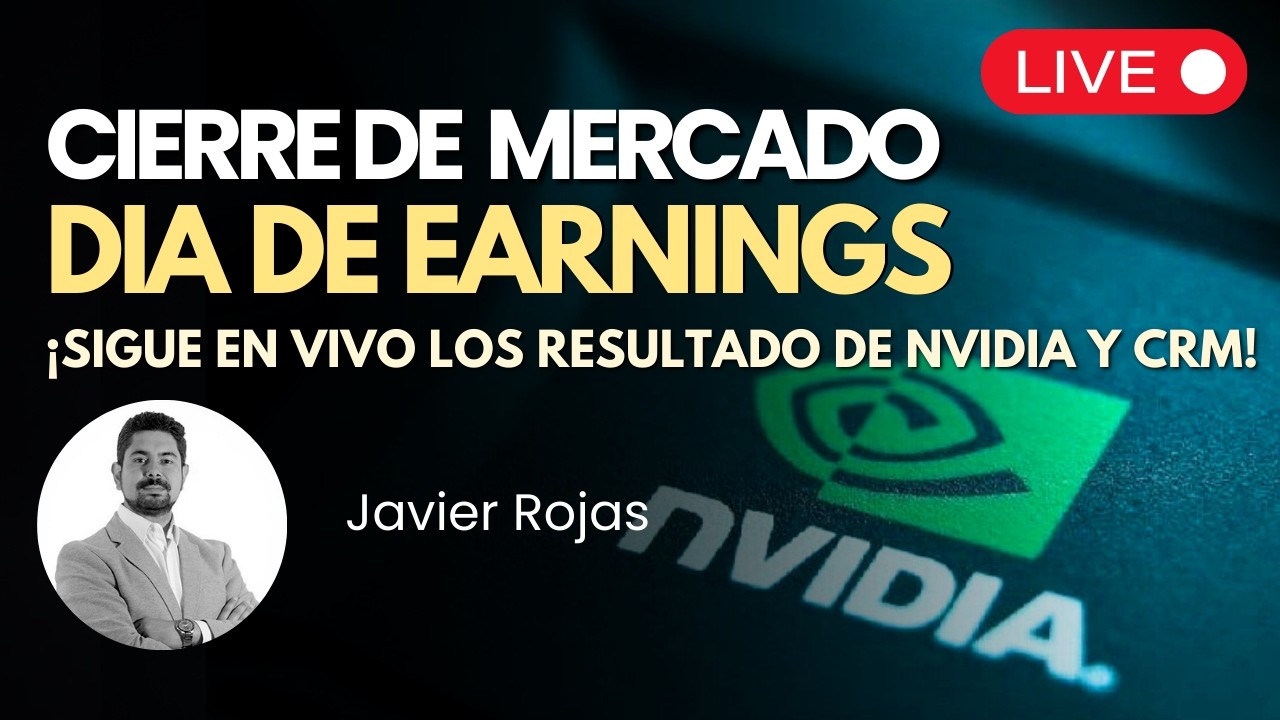NVIDIA y CRM Dia de Earnings EN VIVO 🔴 Cierre del Mercado  | Market Close en Español