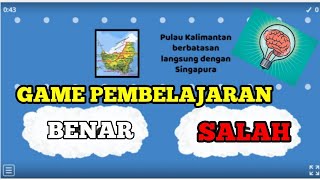 GAME BENAR SALAH | MATERI KELAS 5 TEMA 1 screenshot 4