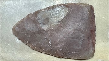 TX tab, Andice preform, direct percussion flint knapping