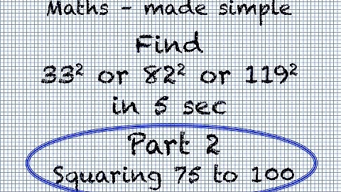 Fast mental math trick: shortcut to square numbers - Part 2