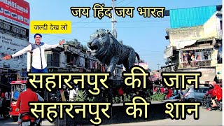 सहारनपुर की_आन_बान_शान UP11 🔥 Saharanpur Bajaar Me शेर (Lion) जय हिंद जय भारत 🤩