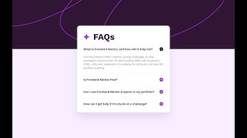 how to use (frontend mentor) #4 - faq accordion
