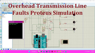 Overhead Transmission Line Faults | Simulation Proteus Software | Arduino #overheard #transmission