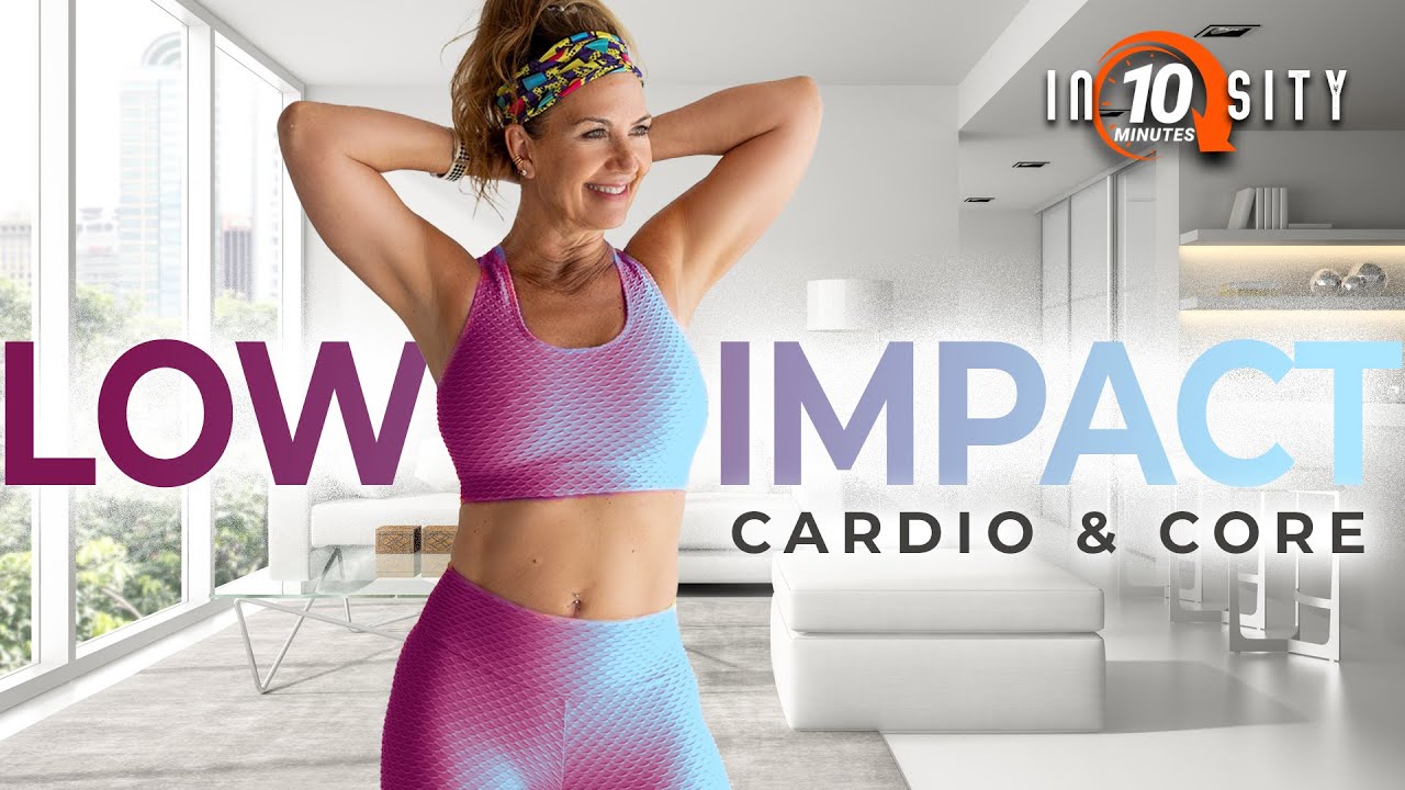 10 Minute Low Impact Cardio & Core HIIT | No Jumping | Apartment ...