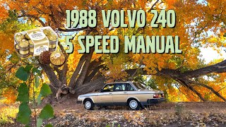 I bought a GOLD BRICK and drove it 800 miles home – 1988 Volvo 240 5 speed!