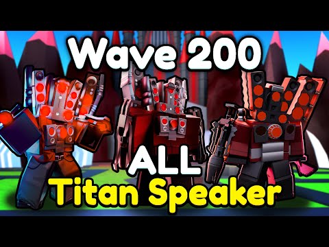 I Used All Titan Speaker Units..