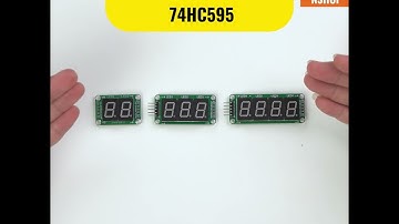 Mạch hiển thị LED 7 đoạn 74HC595 (JYJT | X448 | J6LT) #Shorts