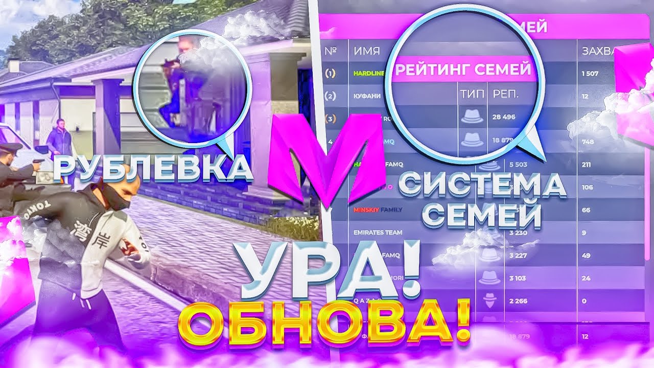 🥰 УРА! ОБНОВА на МАТРЕШКА РП • НОВАЯ СИСТЕМА СЕМЕЙ, РУБЛЕВКА, БАТТЛ ...