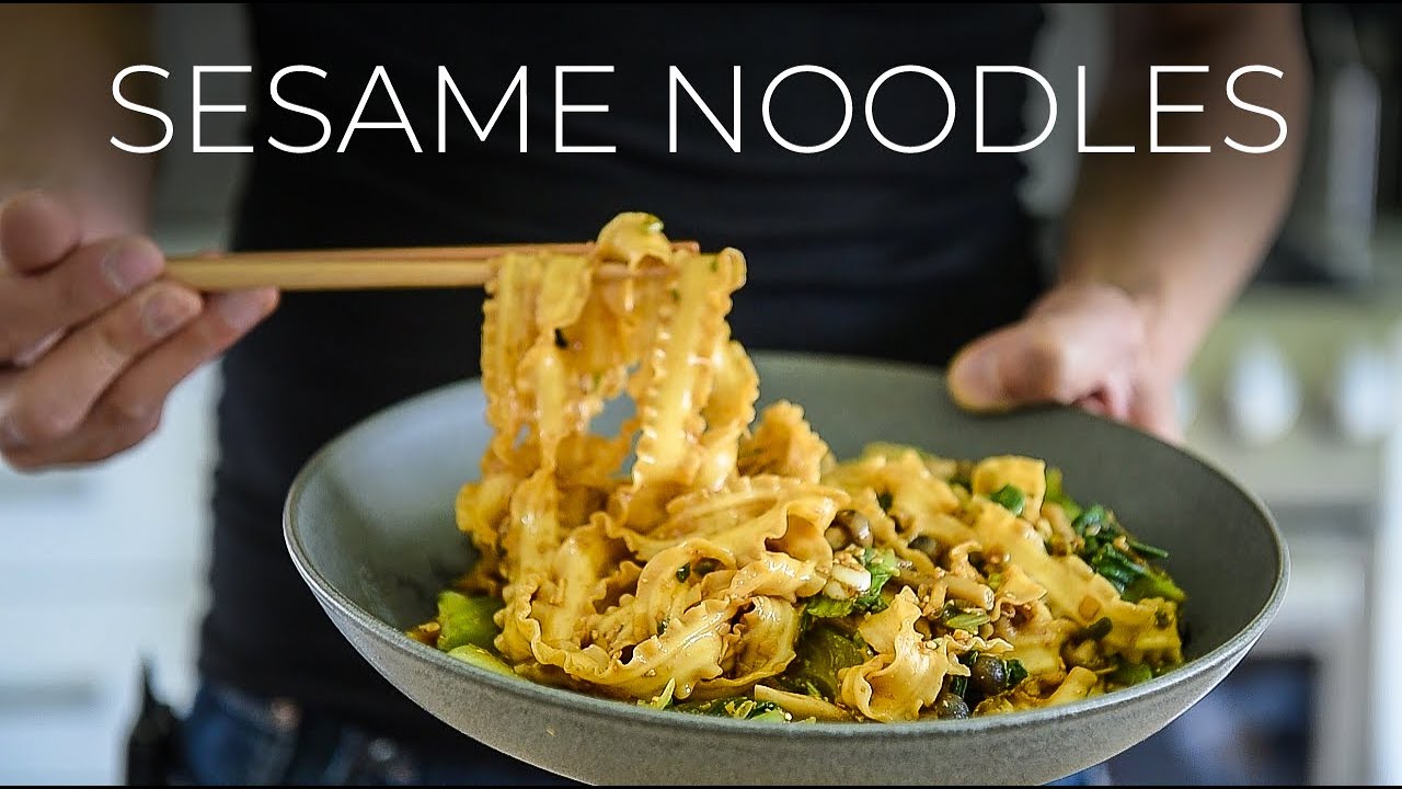 Toasted Sesame Noodles Recipe so fragrant SMELL-O-VISION needs to be invented
