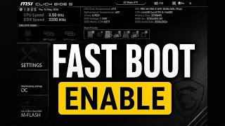How to Enable Fast Boot on MSI PRO H610M-S WIFI DDR4 BIOS