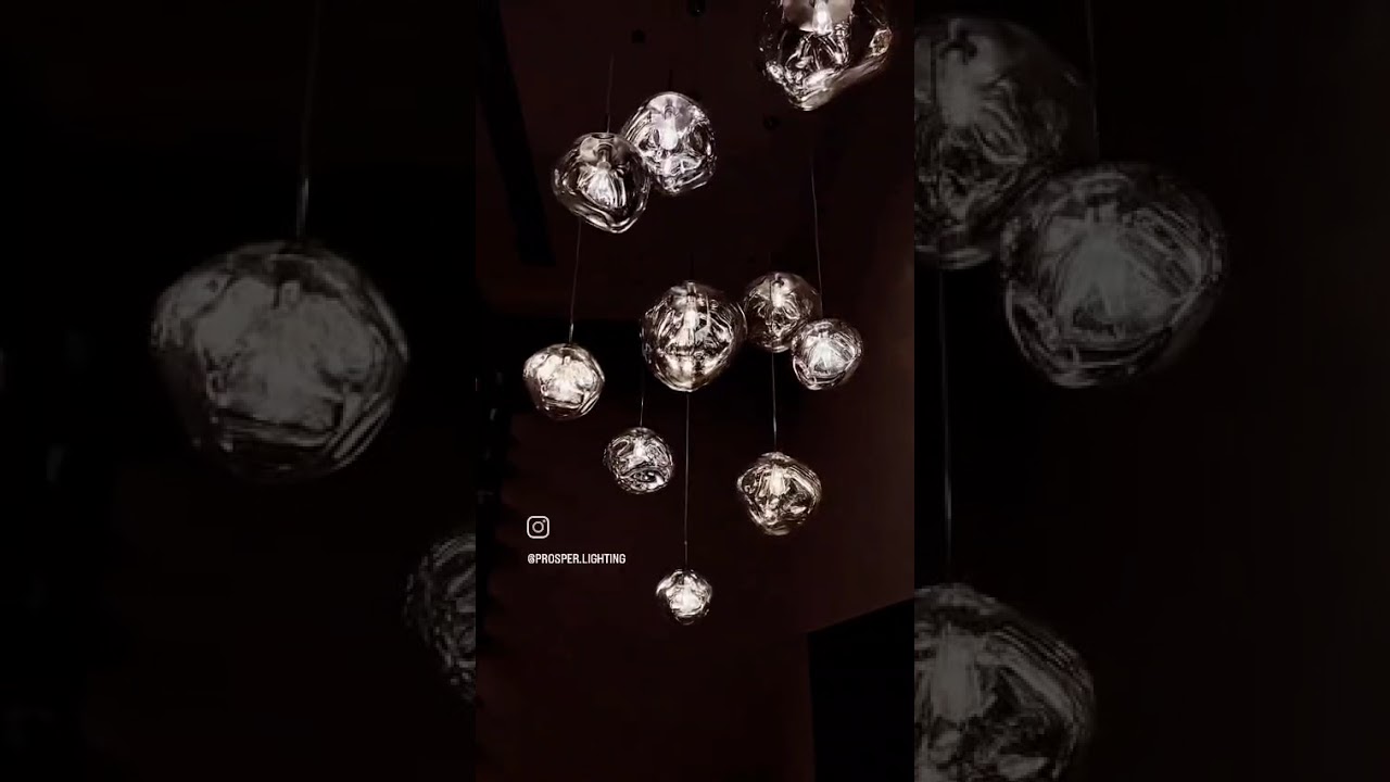 New Silver Meteor Hanging lights by Prosper Lighting Studio ! 