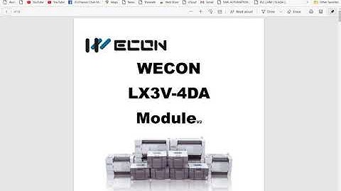 PLC Analog input 4ch/output 4ch Programing EP1