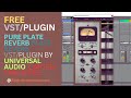 Pure Plate Reverb - Plate Reverb VSTPlugin by Universal Audio (Limited-Time 4FREE) #UniversalAudio