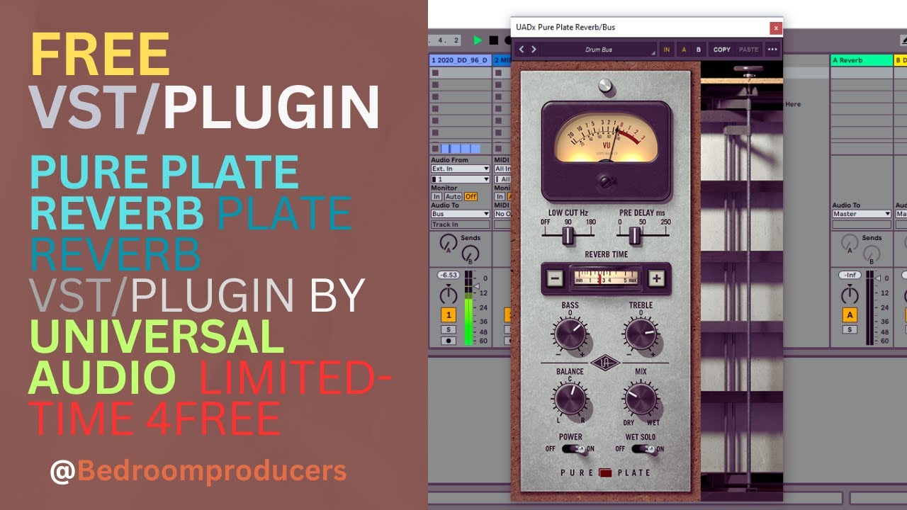 Pure Plate Reverb - Plate Reverb VSTPlugin by Universal Audio (Limited ...