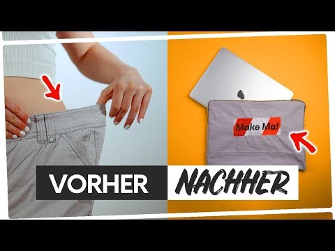 Aus alt mach NEU: Laptoptasche nähen OHNE Schnittmuster