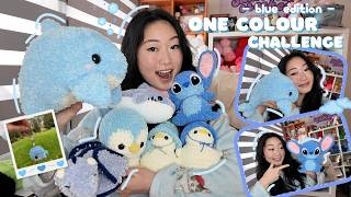crocheting EVERYTHING in BLUE 🐬🐳🫐| one colour crochet challenge