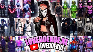 MAKING OUTFITS LIVE IN GTA 5 ONLINE🖤 LOVEDOEKOE.NL