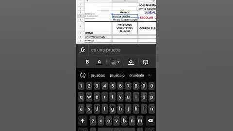 Edición de un archivo en Excel compartido en Google Drive desde el  celular