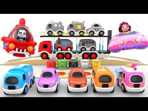Pinky and Panda Fun Play Coloring Vehicles