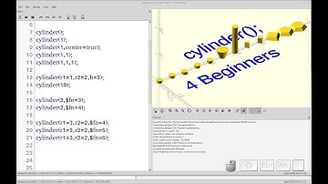 OpenSCAD Tutorial Cylinder - Beginners