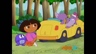 Dora the explorer and winky winky getting back to space ship and playing peek-a-boo