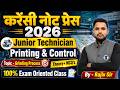 Currency Note Press Junior Technician Printing &amp; Control Grinding Theory + MCQ Class By - Rajiv Sir