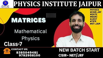 Matrix algebra| lecture-7| Mathematical physics |Similarity transformation| Digonalization of matrix