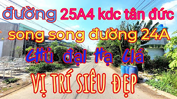 bán gấp lô đất thổ cư đường 25A4 giá rẻ nhất thị trường tại kdc | tân đức | đức hòa