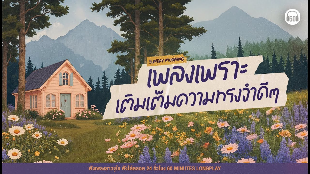 Sunday Morning รวมเพลงเพราะ เติมเต็มความทรงจำดีๆ #cafe #ฟังตอนทำงาน 【LONGPLAY】