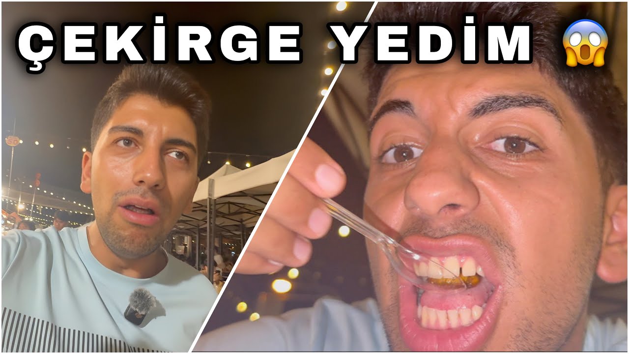 CESARETİN VARSA İZLE! 🦗 Tayland’da Böcek Yedim