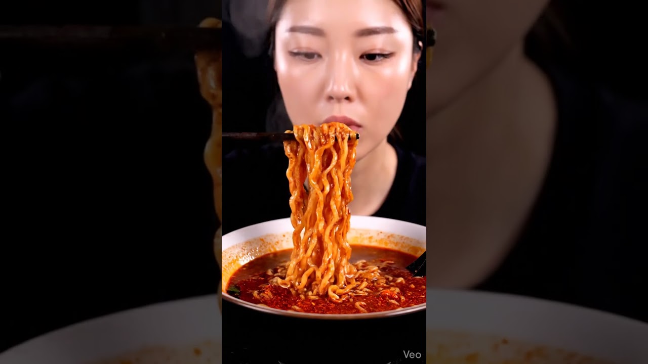 EXTREME Spicy Ramen ASMR 🔥🍜  Full Bottle Chili Oil + Chili Powder 