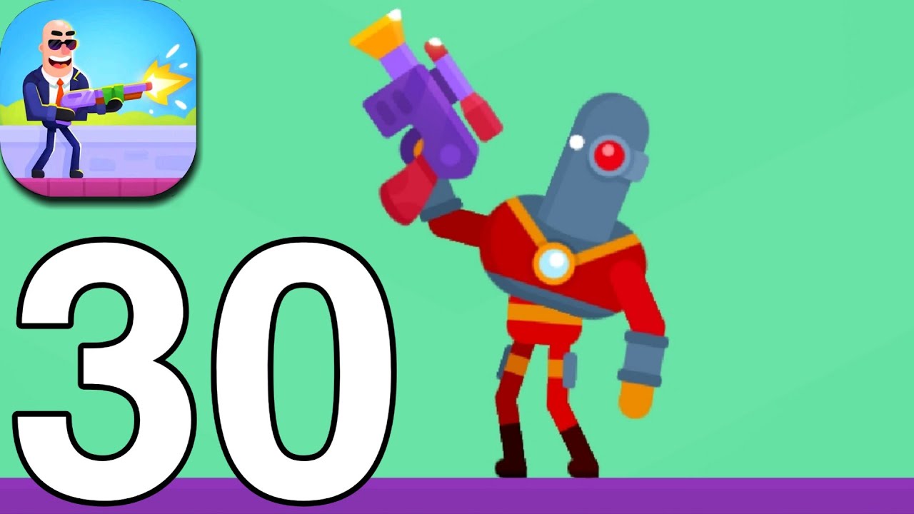 Hitmaster - Ricochet Mode Gameplay Walkthrough Levels 51-60 Part 30 (iOS,android)