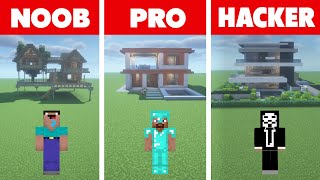 Minecraft NOOB vs PRO vs HACKER: THE MOST BEAUTIFUL HOUSE CHALLENGE in Minecraft / Animation