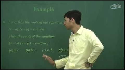 Maths IIT Quadratic Equation by Manoj Chauhan Sir