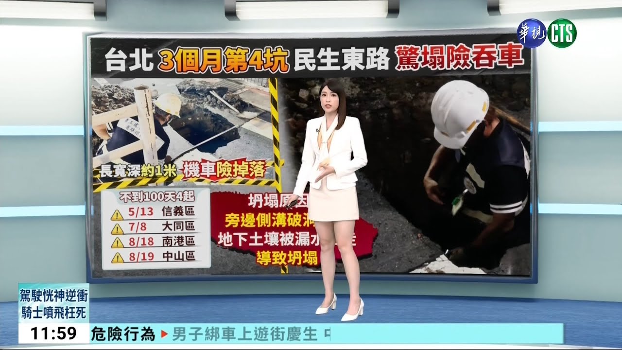 華視新聞主播林奕雯 午間新聞播報片段(2023/8/20) - YouTube