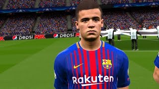 Barcelona vs bayern munich (coutinho scored 5 goals) ucl 2018 gameplay