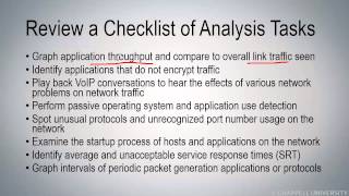 WCT01-S8: Review a Checklist of Analysis Tasks [WCT01: Network Analysis Overview Course]