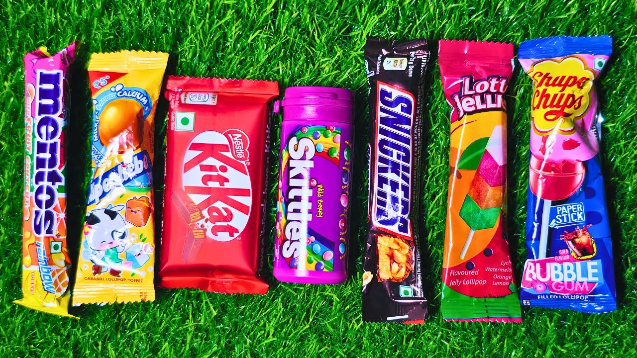 Satisfying ASMR Lollipops Candy and Chocolate Opening Video Yummy Candy Unboxing