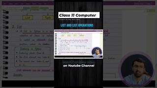 Built-in Data Structures (List) in Python | LIST | Chapter 02 Class 11 Computer New Book 2025