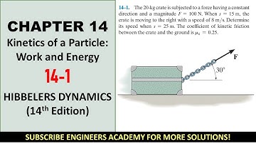 14-1 Kinetics of a Particle: Work and Energy | Chapter 14 Hibbeler Dynamics | Engineers Academy