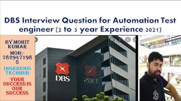 DBS  Interview Question for Automation Test   engineer (2 to 5 year Experience 2021)